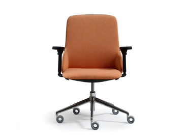 DEEP MANAGERIAL - Swivel office chair with castors with 5-Spoke base by Quinti Sedute - view 3